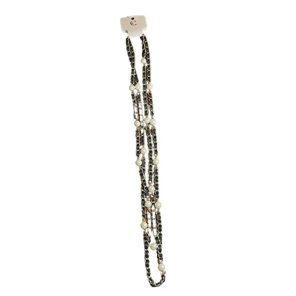 Charming Charlie Bundle 2 Necklaces 1 Bracelet Black‎ Gold NWT